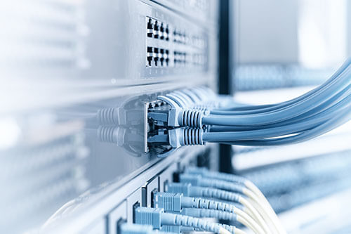 Southern Tech - Infrastruktur und Managed Service - Netzwerkkabel stecken in Switch